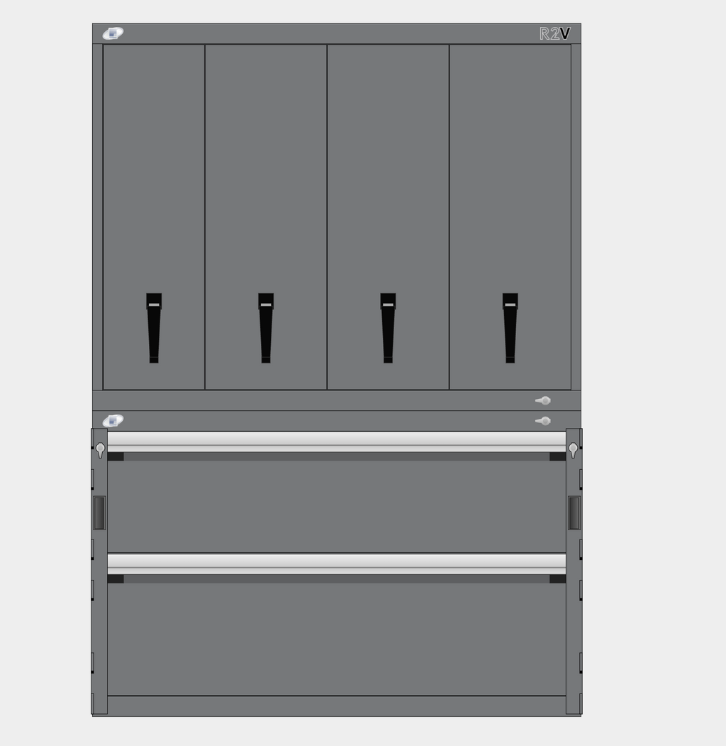 Rousseau Weapon Storage Combo 48x78x24